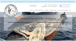 Desktop Screenshot of nosybe-fishingclub.com